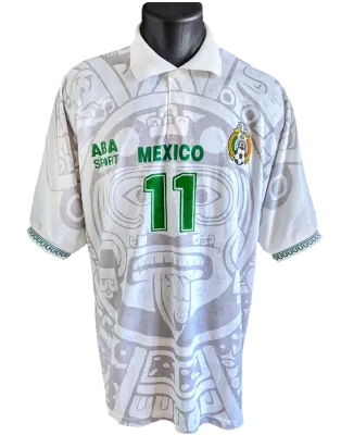 Collection Mexico 🇲🇽
1996/98 Away
Matchworn/Matchprepared 
Cuauhtémoc Blanco